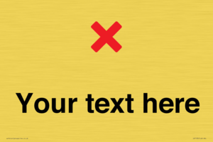 Custom plain background, red cross sign